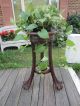 Art Nouveau Antique Early Carved Plant Stand Table A Little Shabby Victorian 1800-1899 photo 2