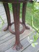 Art Nouveau Antique Early Carved Plant Stand Table A Little Shabby Victorian 1800-1899 photo 4