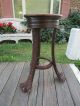 Art Nouveau Antique Early Carved Plant Stand Table A Little Shabby Victorian 1800-1899 photo 6