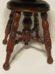 Great Antique Piano Stool,  Salesman Sample Size.  Swivel Seat.  Miniature Stool 1800-1899 photo 2