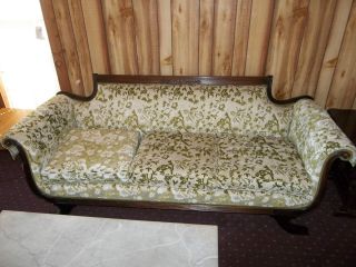 Antique Victorian Duncan Phyfe Style Sofa - Couch, photo