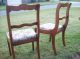(4) Antique Rose Carved Dining Chairs 1940s Vintage Shabby 1900-1950 photo 5