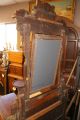 Antique Eastlake Victorian Walnut Dresser Vanity Marble Burl Wood 1800s 19th Cen 1800-1899 photo 4