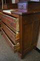 Antique Eastlake Victorian Walnut Dresser Vanity Marble Burl Wood 1800s 19th Cen 1800-1899 photo 7
