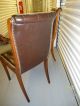 2 - Leather Studded,  Antique Chairs,  French Art Deco Period 1900-1950 photo 3