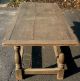 Antique Primitive Late 1800s Colonial Revivial Jacobean Style Farm Tavern Table Primitives photo 7