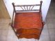 Antique Wood Three Tier With Bamboo Ball And Stick Shelf / Bookcase 1900-1950 photo 4