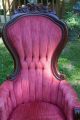 Antique Victorain Tuft Upholstered Chair Ornate Victorian Upholstered Chair 1800-1899 photo 11