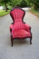 Antique Victorain Tuft Upholstered Chair Ornate Victorian Upholstered Chair 1800-1899 photo 1
