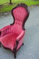 Antique Victorain Tuft Upholstered Chair Ornate Victorian Upholstered Chair 1800-1899 photo 8