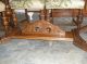 Antique Hand Carved Oak Dining Room Table And Chairs,  Rustic Vintage Wood Dining Post-1950 photo 1