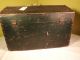 Antique Victorian Wooden Trunk C1864 In Green Paint Great Northern Railroad Uk 1800-1899 photo 9