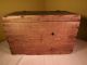 Antique Victorian Wooden Trunk C1864 In Green Paint Great Northern Railroad Uk 1800-1899 photo 11