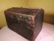Antique Victorian Wooden Trunk C1864 In Green Paint Great Northern Railroad Uk 1800-1899 photo 6
