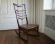 Antique Victorian Solid Mahogany Nursing Rocking Chair Knitting Chair 1900-1950 photo 2