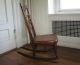 Antique Victorian Solid Mahogany Nursing Rocking Chair Knitting Chair 1900-1950 photo 5