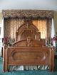Victorian Antique Bed And Vanity Dresser Carved And Burl Walnut C.  1865 - 1875 1800-1899 photo 4