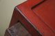 Antique Asian Red Painted Kitchen Cabinet Or Bedroom Dresser C.  19th Century 1800-1899 photo 8