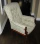 Antique Eastlake Country Style Arm Chair With Fabric Upholstery Post-1950 photo 1