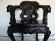 Japanese 1930s Antique Black Lacquered Chair With Carved Dragons 1900-1950 photo 1