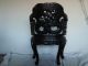 Japanese 1930s Antique Black Lacquered Chair With Carved Dragons 1900-1950 photo 8