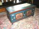 19th Century Antique Paint Decorated Pine Dower Chest Dove Tail Construction 1800-1899 photo 9