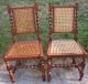 Set Of 6 Vintage Barley Twist Oak Dining Chairs W/ Two Arm Chairs 1900-1950 photo 5