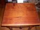 Antique New England Cherry & Curly Maple Drawer Table Circa 1830 1800-1899 photo 7