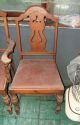 3 Dining Chair Statesville Antique For Restoration 2 Side And 1 Arm Chair 1940 ' S 1900-1950 photo 1