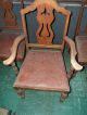 3 Dining Chair Statesville Antique For Restoration 2 Side And 1 Arm Chair 1940 ' S 1900-1950 photo 5