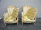 Pair Of French Painted Living Room Side By Side Chairs By Euster 2597 Post-1950 photo 3