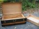 Antique Steamer Trunk Or Stage Coach Chest Make A Great Coffee Table 1800-1899 photo 6
