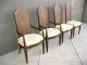 Vintage Mid Century Modern French Provincial Style Dining Set With 4 Wood Chairs Post-1950 photo 6