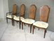 Vintage Mid Century Modern French Provincial Style Dining Set With 4 Wood Chairs Post-1950 photo 7