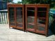 Matching Federal Style C - 1915 Inlaid Mahogany Bookcases 1900-1950 photo 1
