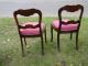 Antique Rosewood Victorian Side Chairs.  Pair Available 1800-1899 photo 2