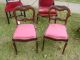 Antique Rosewood Victorian Side Chairs.  Pair Available 1800-1899 photo 3