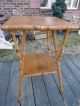 Vintage Victorian Bamboo / Oak Side Table 1800-1899 photo 2