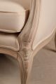 Pair Of Louis Xv Antique Style French White Painted Arm Chair Bergere Fauteuil Post-1950 photo 10