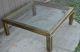 Mid - Century Modern Mastercraft Brass And Glass Coffee Table Vintage Eames End Post-1950 photo 2
