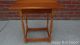 Vintage Colonial Maple Pub End Table With 4 Square Carved Legs Post-1950 photo 2