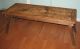 Great Antique Wood Coffee Table Collapsible Stand Distressed Wood Top Good Fair Post-1950 photo 3