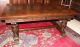 Carved French Antique Gothic Henry Ii Oak Dining Table. 1800-1899 photo 4