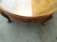 50786 Baker Furniture Round Oak French Country Coffee Table Post-1950 photo 4