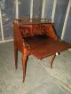 Antique Ladies Mahogany Drop Front Writing Desk With Key Unknown photo 2