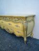 Long French Bombay Painted Silver Leaf Dresser With Mirror By Romweber 2759 Post-1950 photo 8