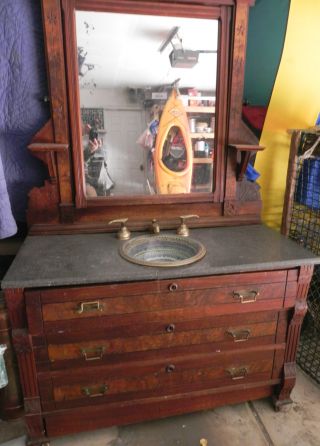A Unique Antiques Old Dresser Sink Vanity photo