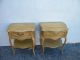 Pair Of French Serpentine Cherry End Tables / Side Tables 2760 Post-1950 photo 3