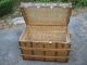 Antique Steamer Trunk 1800s Stage Coach Chest Coffee Table 1800-1899 photo 2