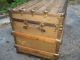 Antique Steamer Trunk 1800s Stage Coach Chest Coffee Table 1800-1899 photo 5